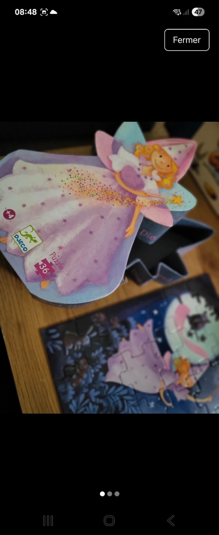 Puzzle fée et licorne