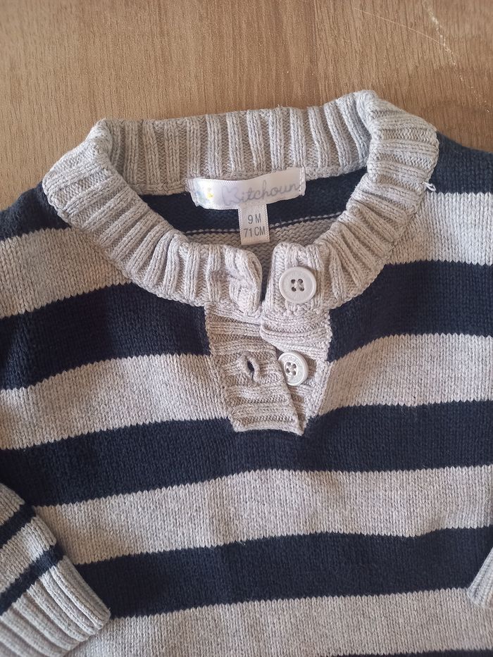 Pull rayé Kitchoun 9 mois - photo numéro 2