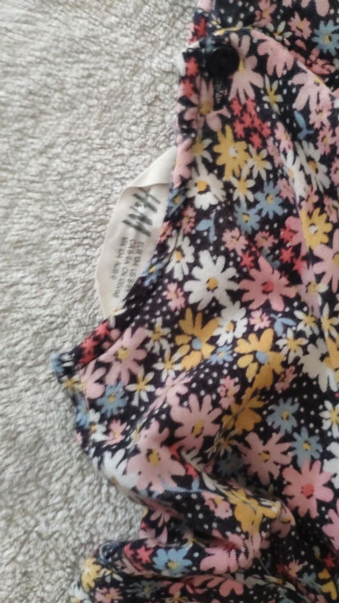 Robe h et m 8 9 ans fleurs noeud rose - photo numéro 4