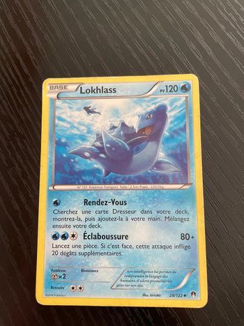 Carte Pokémon Lokhlass 28/122