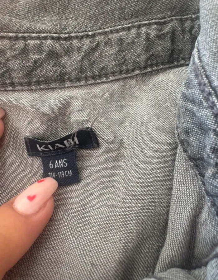 Chemise en jean grise - photo numéro 2