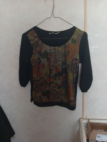 Haut femme original à motifs – manches 3/4