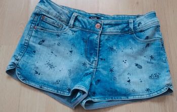 Short en jeans