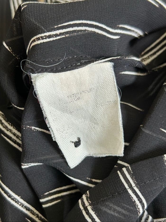 Blouse noire et blanche transparente Mexx taille française 40 TBE - photo numéro 10
