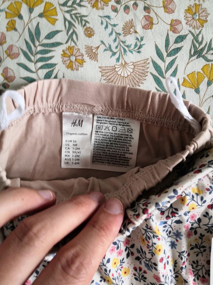 2 leggings H&M 1-2mois - photo numéro 3