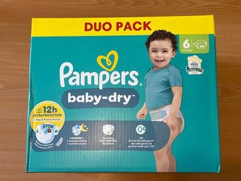 Pampers baby dry Duo pack taille 6 66couches