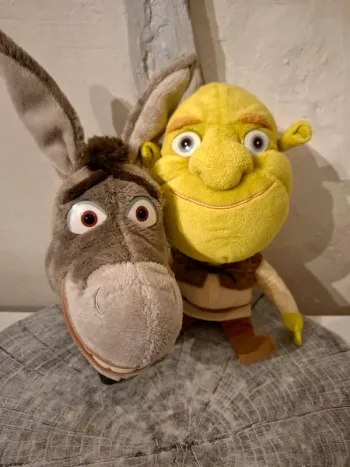 Peluches Shrek et L'Âne