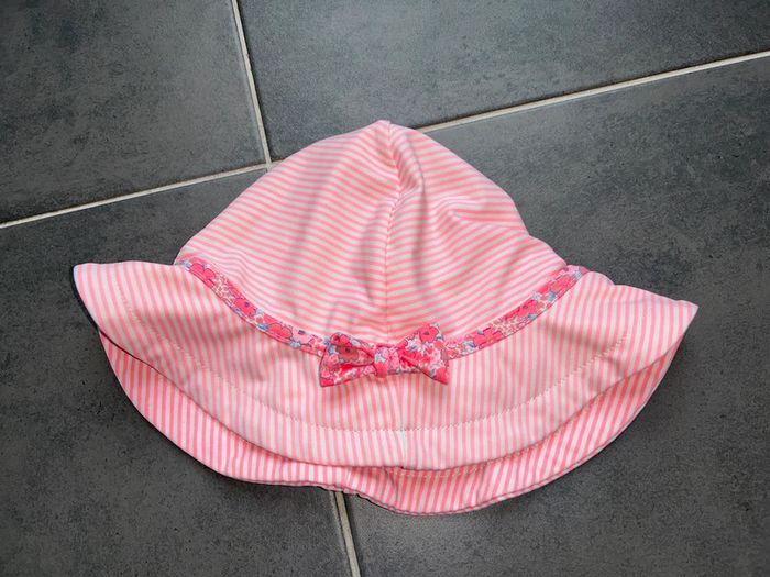 Chapeau de bain piscine mer bébé fille sergent major - photo numéro 2
