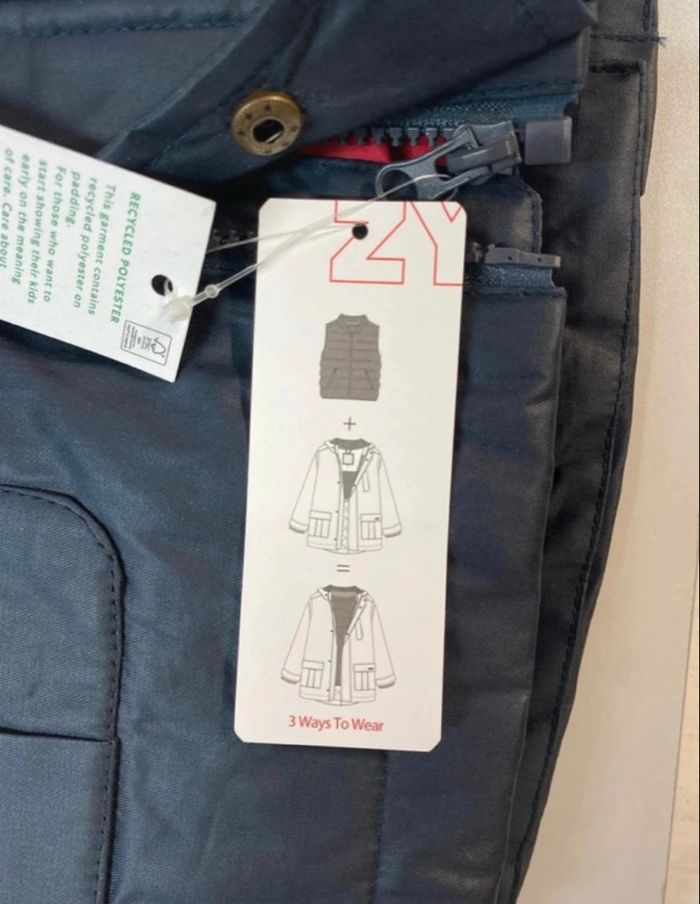 Parka garçon - 3 en 1 - neuf - Zippy - Taille 7 ans - photo numéro 4