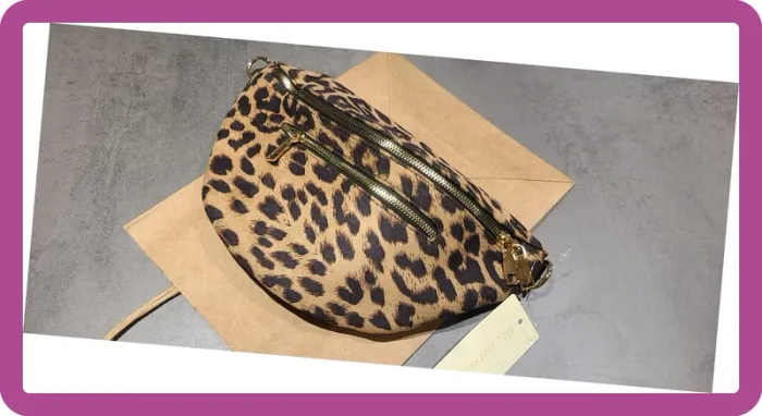 Grande Sac Banane Léopard Camel, NEUF avec étiquette - photo numéro 7