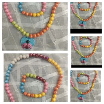 Lot de 5 Ensemble Bijoux enfants perles Nacrées