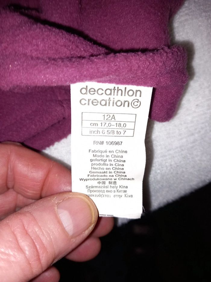 🧣Gants polaire 12 ans Decathlon - photo numéro 5