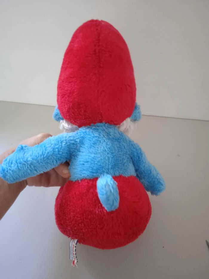 vintage peluche peyo grand schtroumpfs 1983 - photo numéro 2