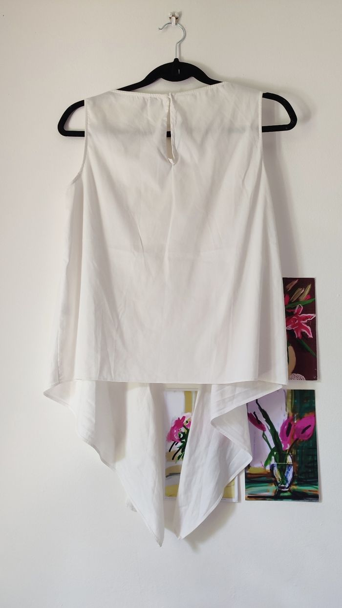 Top blanc symétrique T36 - photo numéro 2