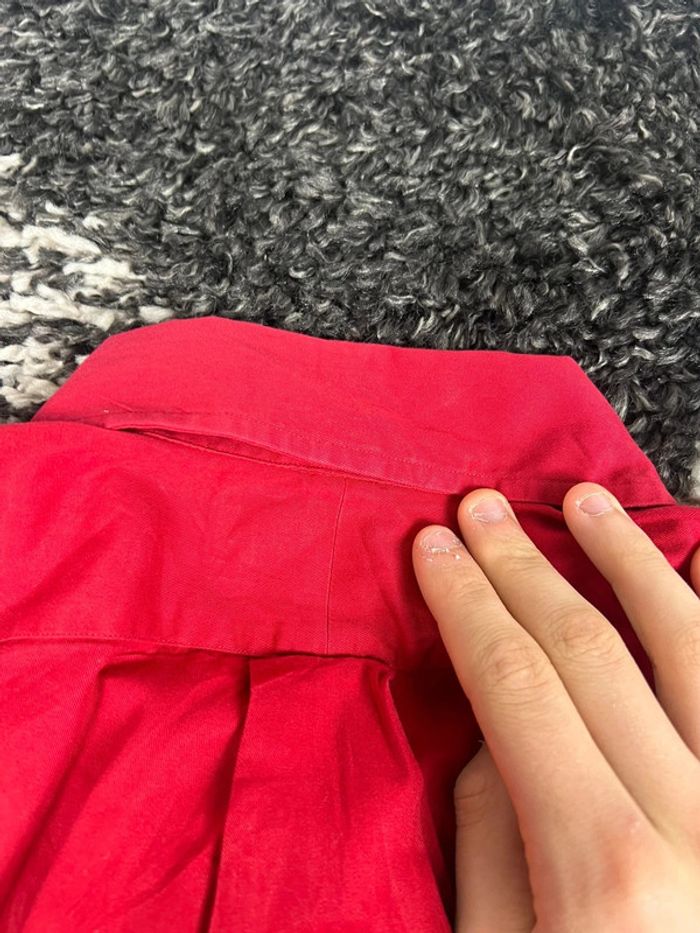 Chemisette Ralph Lauren rouge logo bleu marine taille L style old money - photo numéro 9