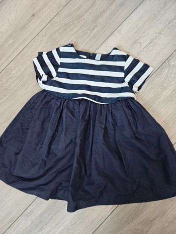 Robe bleu pailletée "Obaibi" bébé 23mois