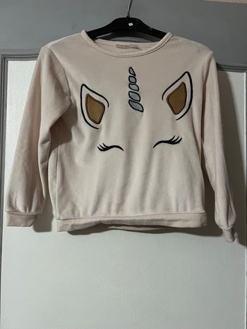 Pull polaire fille taille 4/6 ans marque Lupilu très bon état 