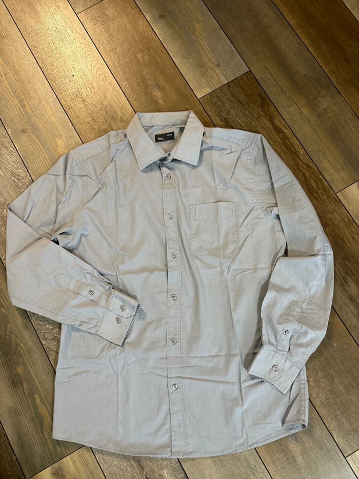 Chemise unie manches longues - photo numéro 4