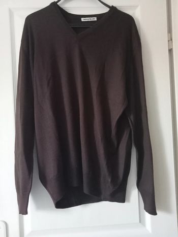 pull fin marron taille XXL enzo di milano