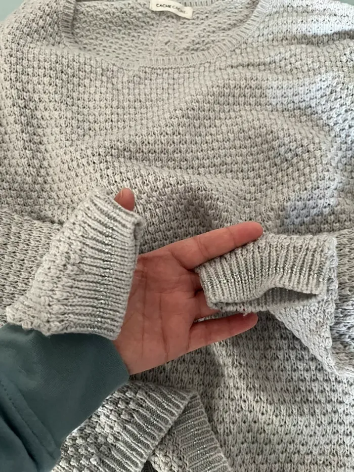 Pull gris - photo numéro 3