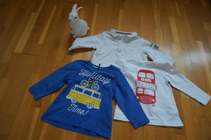 Lot 3 tee-shirt manches longues 6mois
