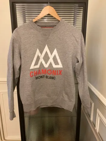 Sweat homme gris Celio collection Chamonix Mont Blanc