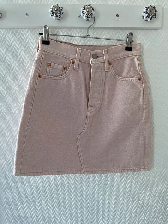 Jupe en jeans LEVI ´S rose pâle 34