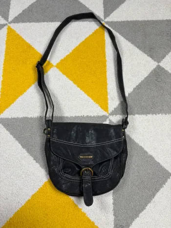 Sac à bandoulière vintage | Noir | Taille 25 X 20 cm