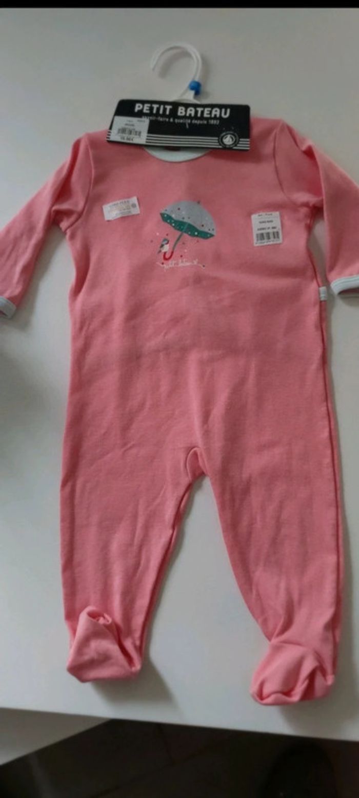 Grenouillère été petit bateau 9 mois neuf