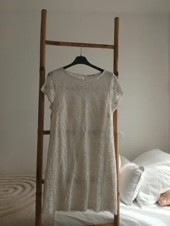 Robe en dentelle blanche Cache Cache taille M