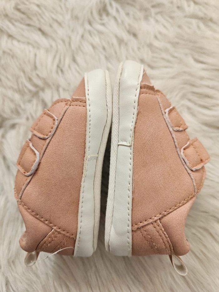 Chaussures bébé Kiabi 6/9 mois rose cerise - photo numéro 4