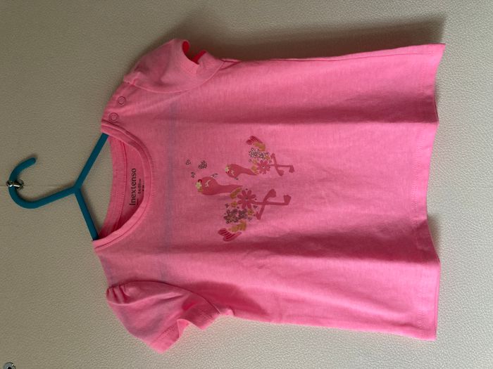 lot 2 Tee-shirts fille 18 mois - photo numéro 6