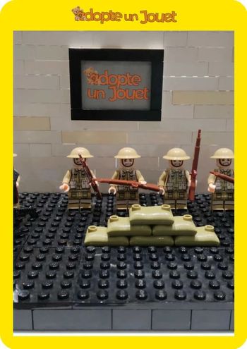 🪖 Lot de 5 figurines militaires 🪖 LG11 🏅 Seconde Guerre Mondiale - type Lego
