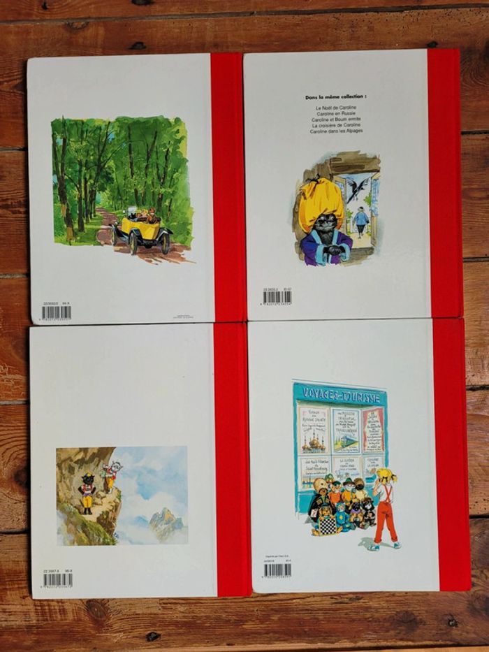 Lot de 4 livres très rares Caroline Pierre Probst Hachette Jeunesse albums reliure rouge - photo numéro 2