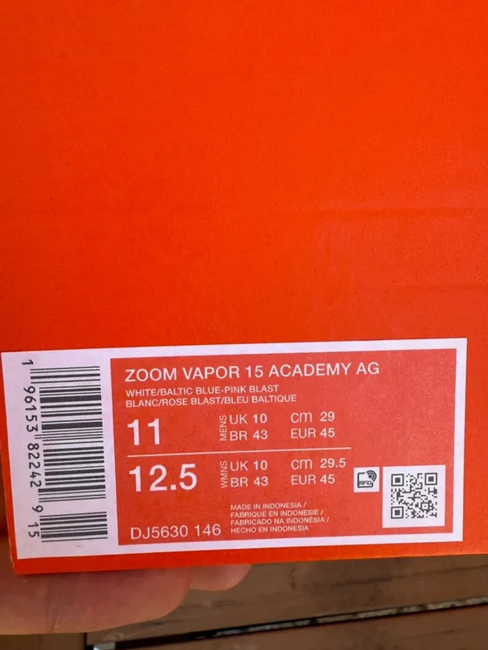 Crampon Nike Zoom Vapor 15 Academy AG – Neufs | Taille 45 | Modèle Dynamique - photo numéro 13