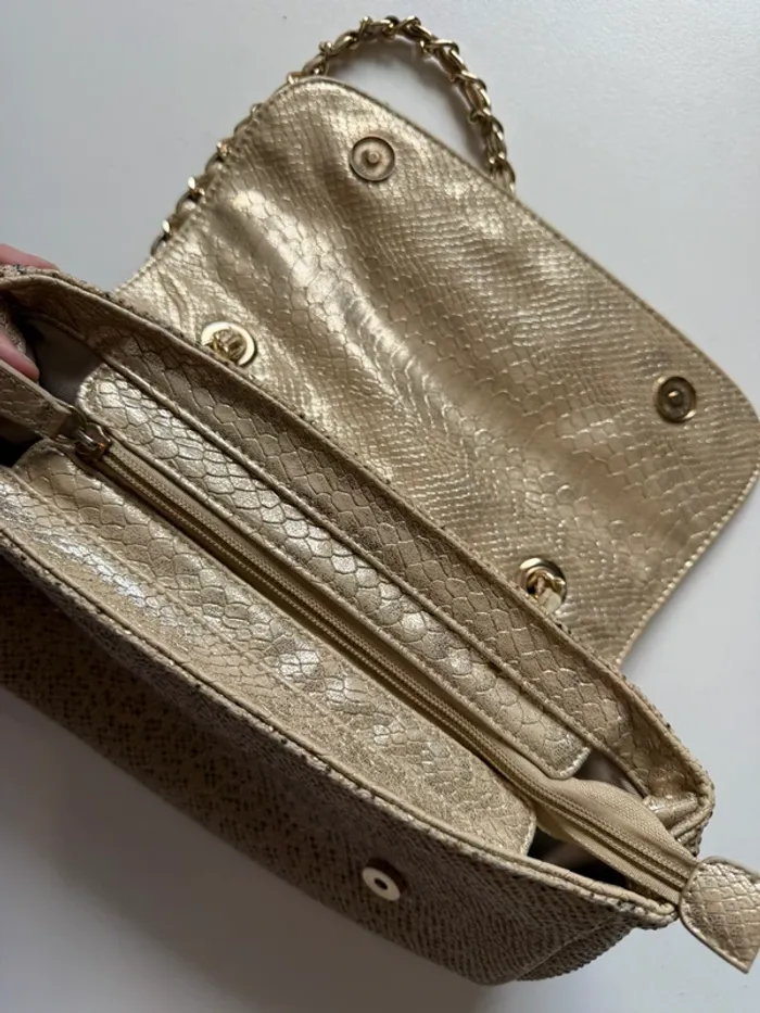 Sac à main doré gris - photo numéro 8
