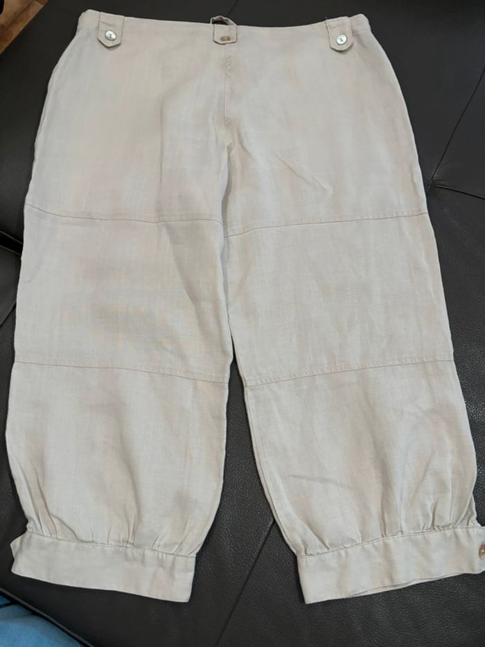 Pantacourt en lin taille XXL - photo numéro 10