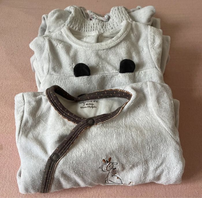 Lot 3 pyjamas — 0/3 mois & 3 mois