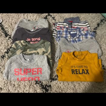 Lot de 8 haut bébé