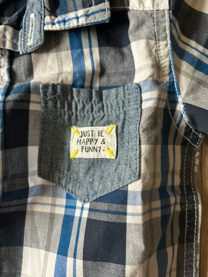 Ensemble jean chemise 12 mois - photo numéro 8