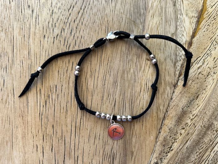 Bracelet réminiscence en velours et argent