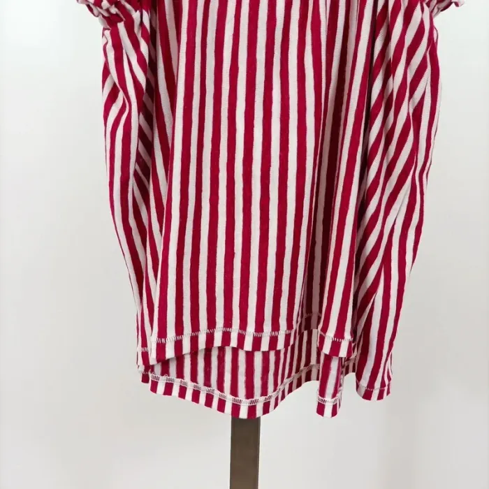 Top d'été rayé rouge et blanc à fines bretelles – Next T.12 A1023 - photo numéro 5