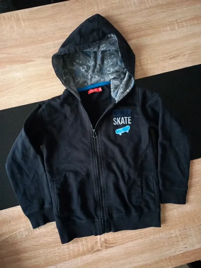 Veste de jogging noir 8 ans - photo numéro 2