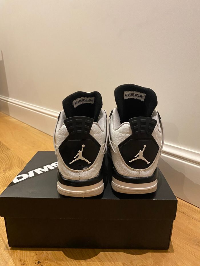 Air Jordan 4 Retro White black – Taille 45 - photo numéro 2