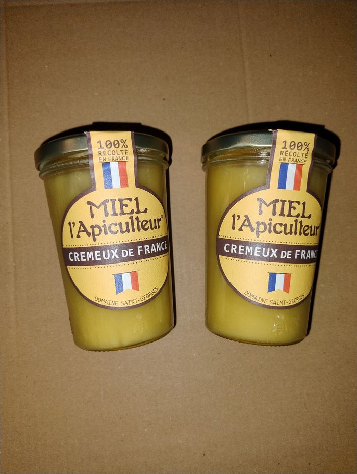 Miel crémeux 100% récolté en France domaine Saint Georges 2 x 500g
