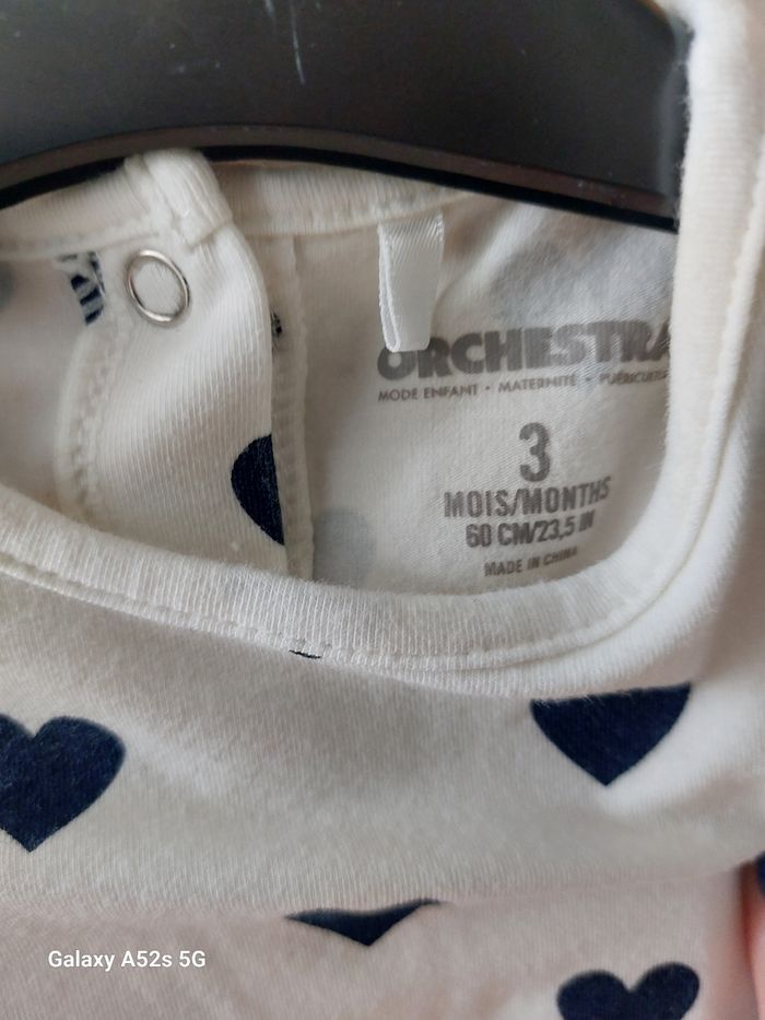 T-shirt fille 3 mois - photo numéro 2