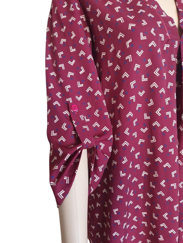 Blouse Fluide Purple's Paris – Élégance Made in France T38 (M)
- photo numéro 6