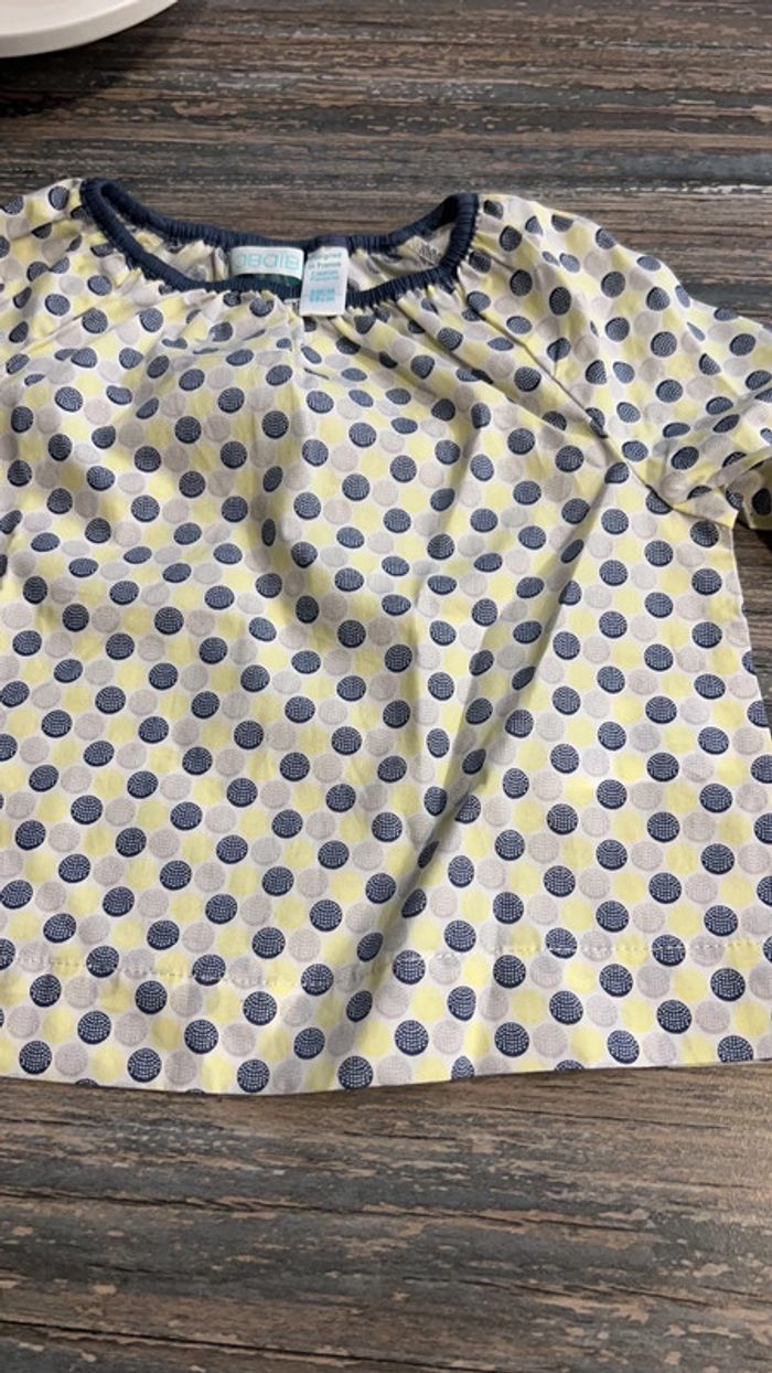 Magnifique petite blouse neuve obaibi 6 mois fille - photo numéro 2