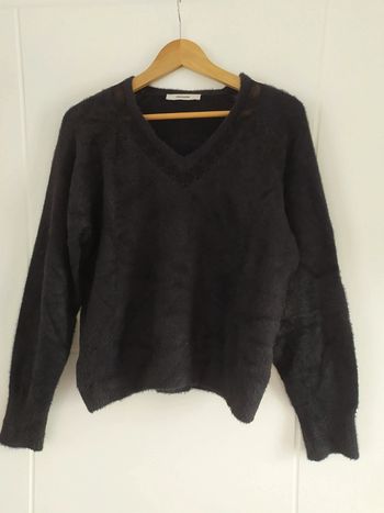 Pull noir col V Promod taille 38