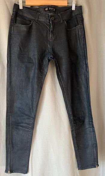 Pantalon femme Zara taille 40 couleur bleu foncé très bon état